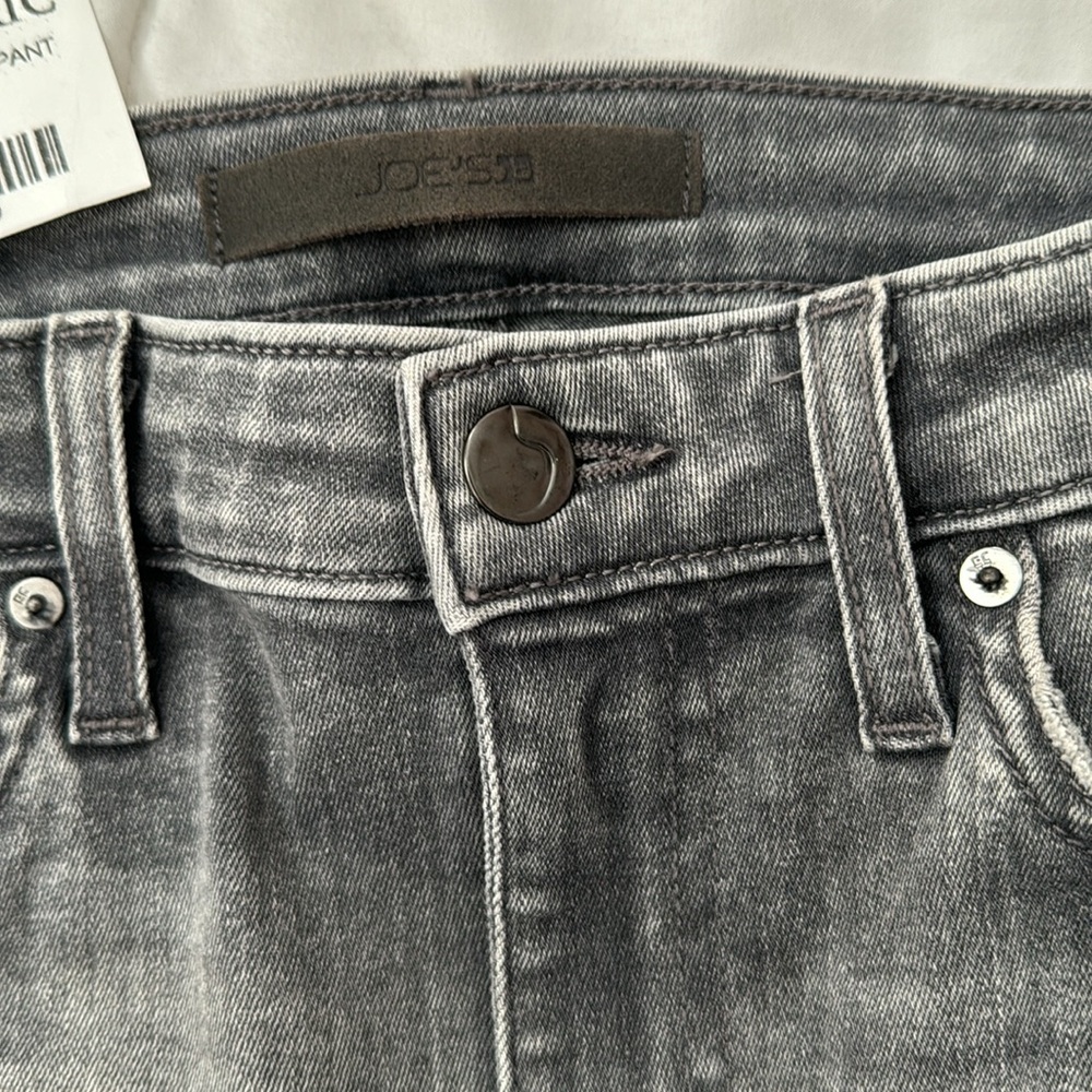 * Joe's Jeans Women Charlie High Rise Skinny Ankle Grey Distressed Jeans - Picture 6 of 11